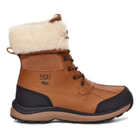 NEW UGG Adirondack III Waterproof Boots Womens 7 Chestnut Wool Winter Outdoors - Picture 1 of 9